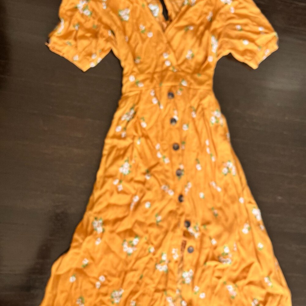 (Orange Floral) Oakley Dress View 2